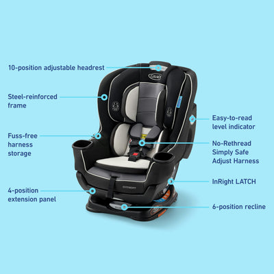 Extend2Fit® Convertible Car Seat