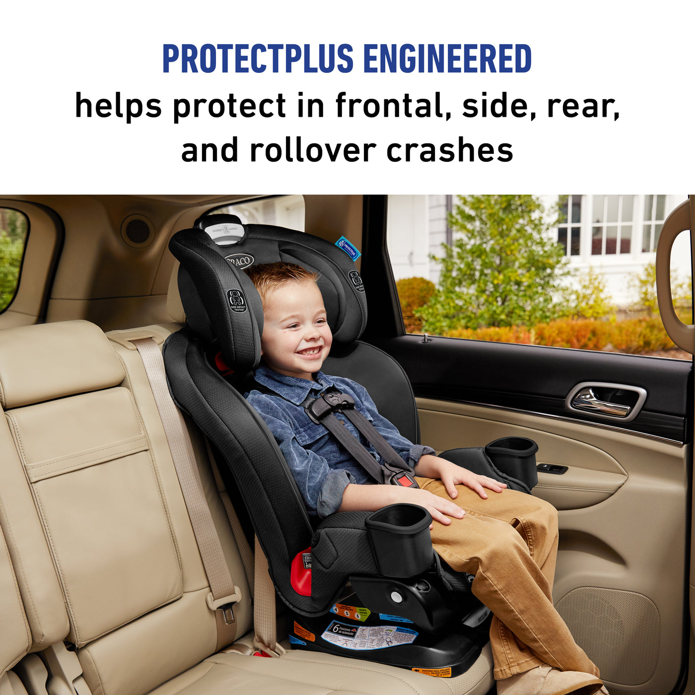 Extend2Fit® 3-in-1 Car Seat featuring Anti-Rebound Bar