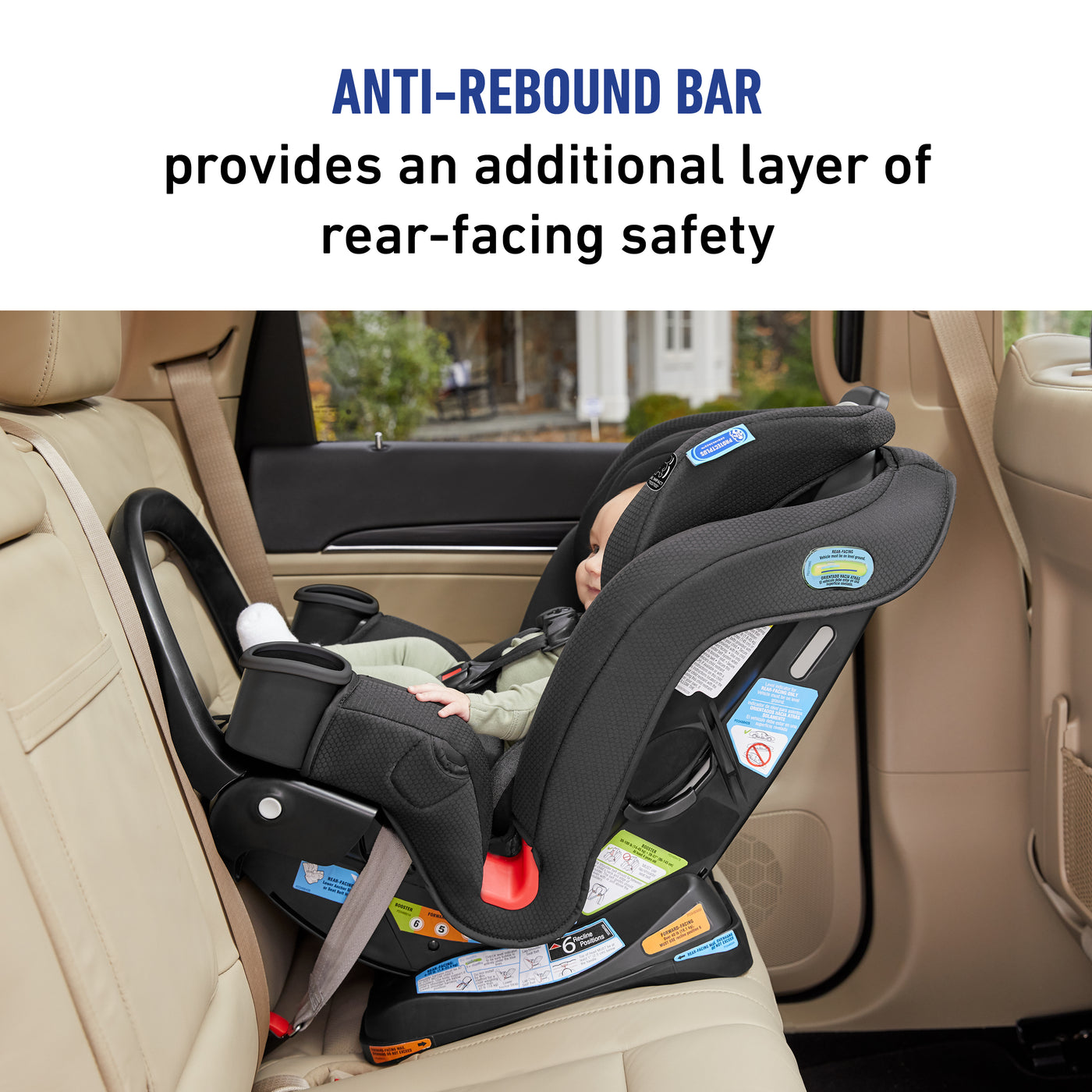 Extend2Fit® 3-in-1 Car Seat featuring Anti-Rebound Bar