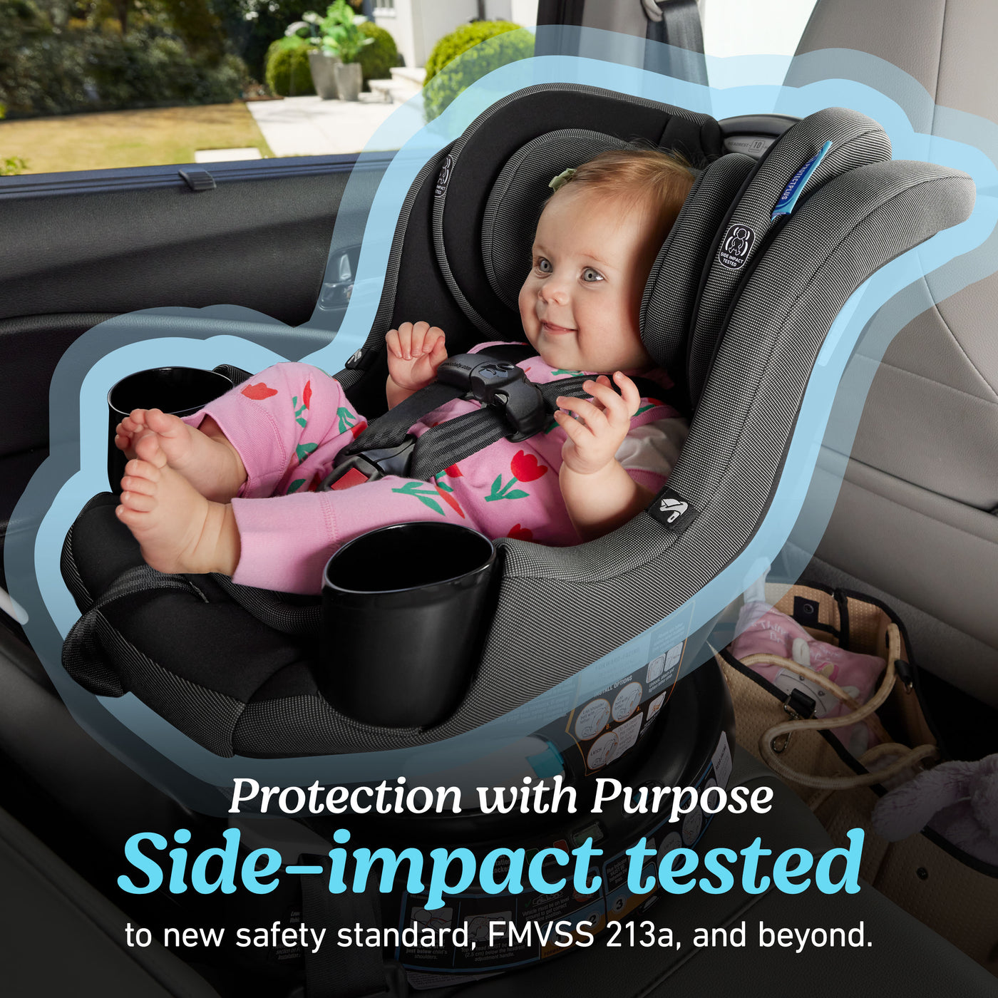 EasyTurn™ 360 2-in-1 Rotating Convertible Car Seat