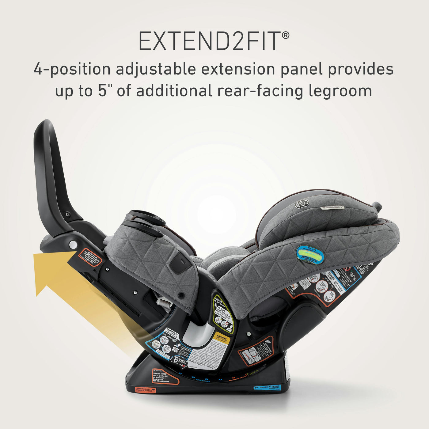 Graco® Premier 4Ever® DLX Extend2Fit® SnugLock® 4-in-1 Car Seat featuring Anti-Rebound Bar, Midtown™ Collection